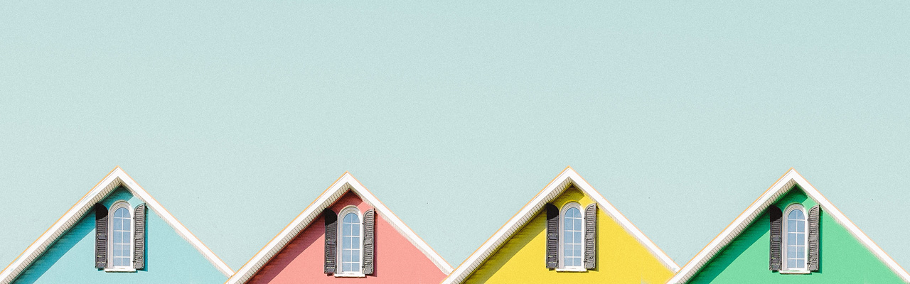Colorful Tops of Houses for Exterior Painting Page Header