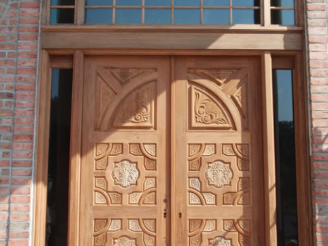 Brookville NY - Restoration Front Door Before Finish